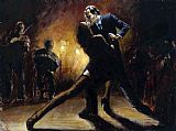 Tango Over The Piano Paintings - Tango III by Fabian Perez